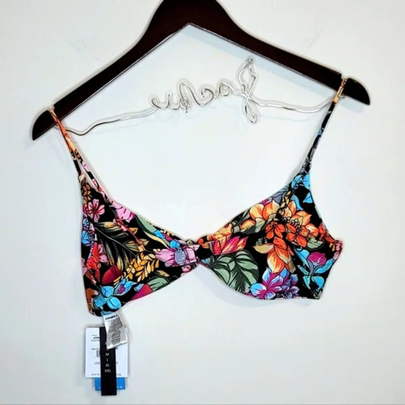 O'Neill Reina Tropical Malibu Bikini Top Size XL - Picture 4 of 12